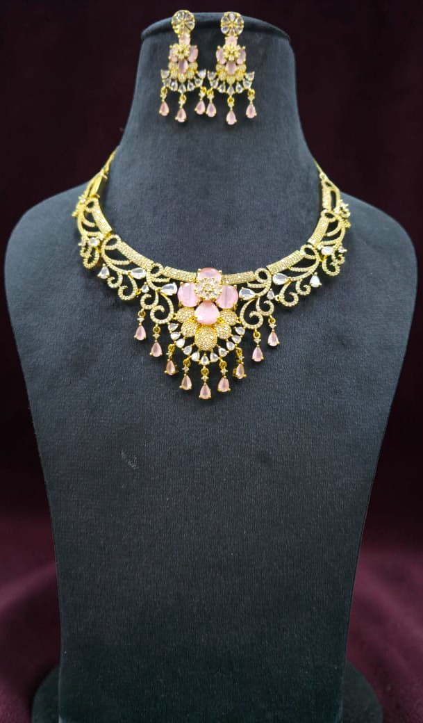 A D Mossainite Necklace