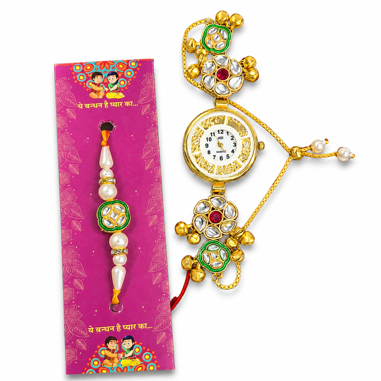 Bhaiya  Bhabhi Kashmiri Rakhi Combo