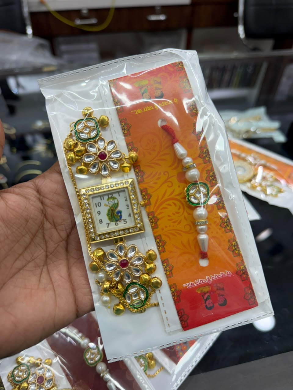 Trending Heritage Watch Rakhi Combo