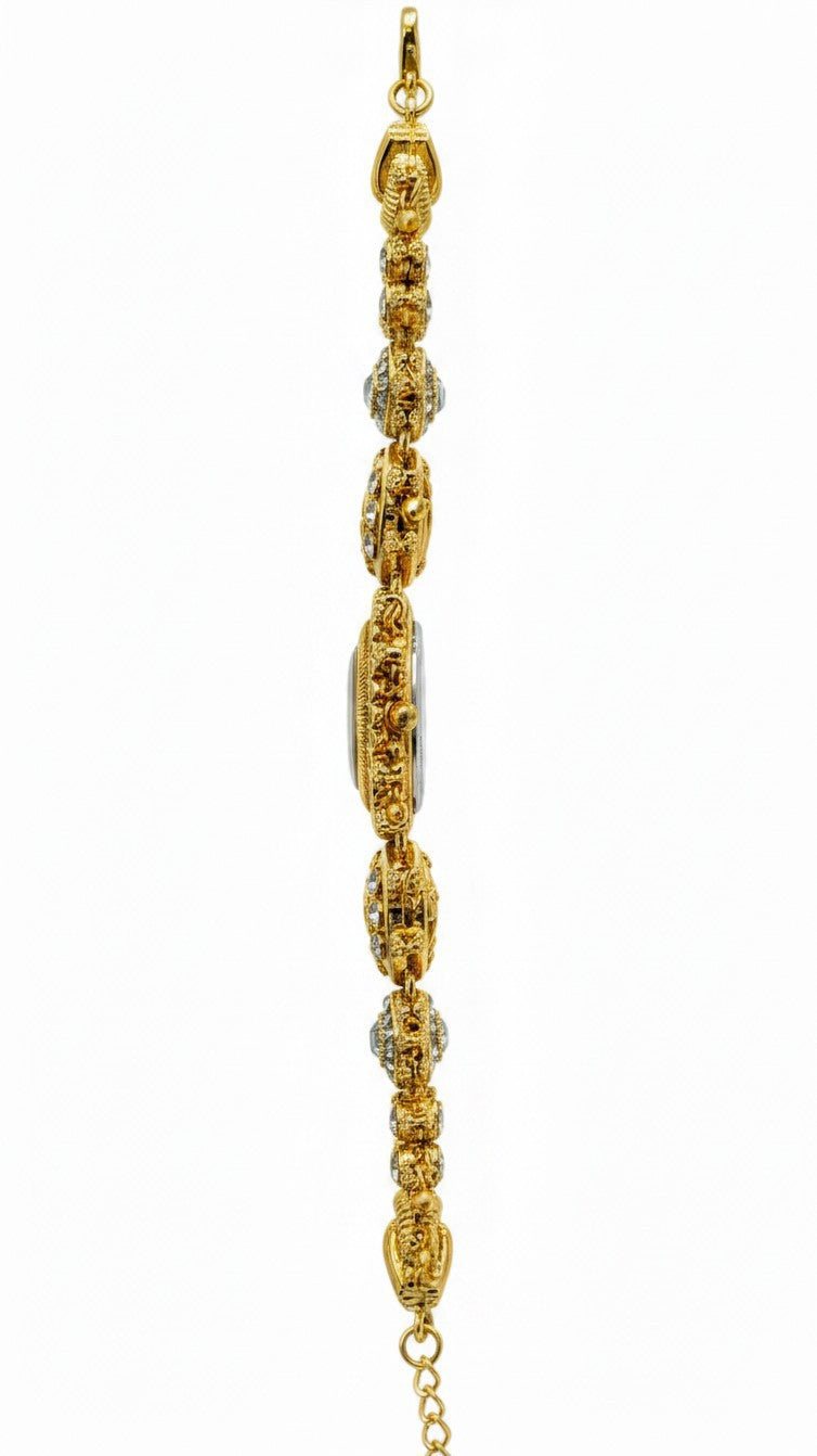 Premium AD Kundan Heritage Watch for Women