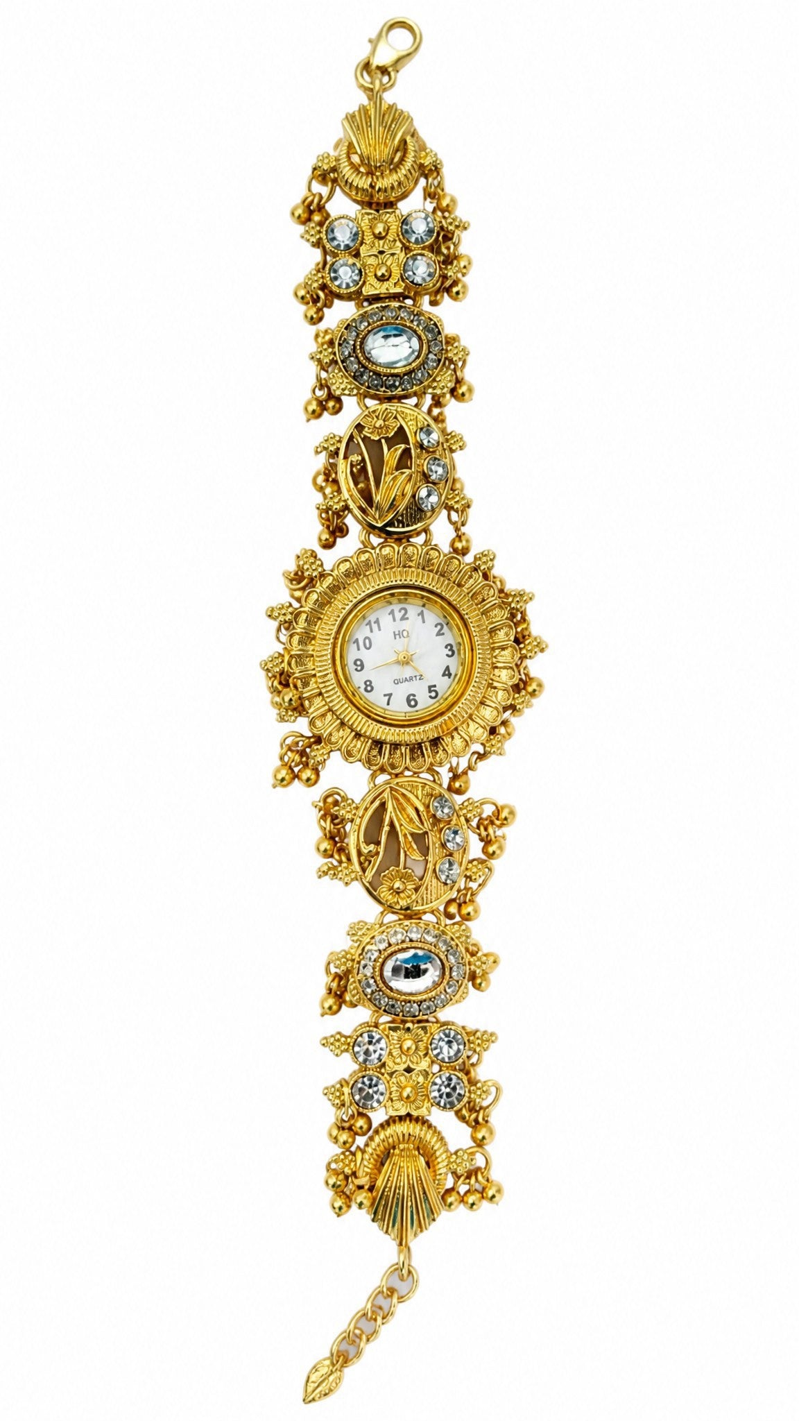 Premium AD Kundan Heritage Watch for Women