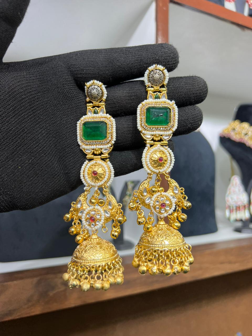Barsha Kashmiri Jhumka Earrings