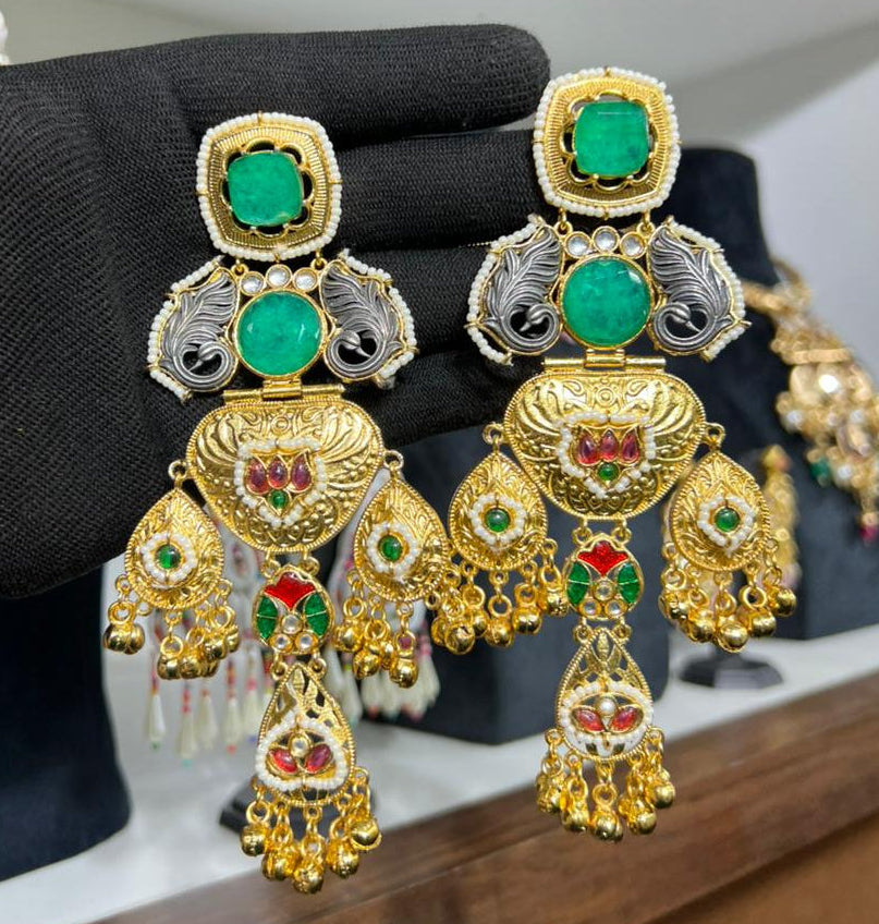 Crimson Lotus Earrings
