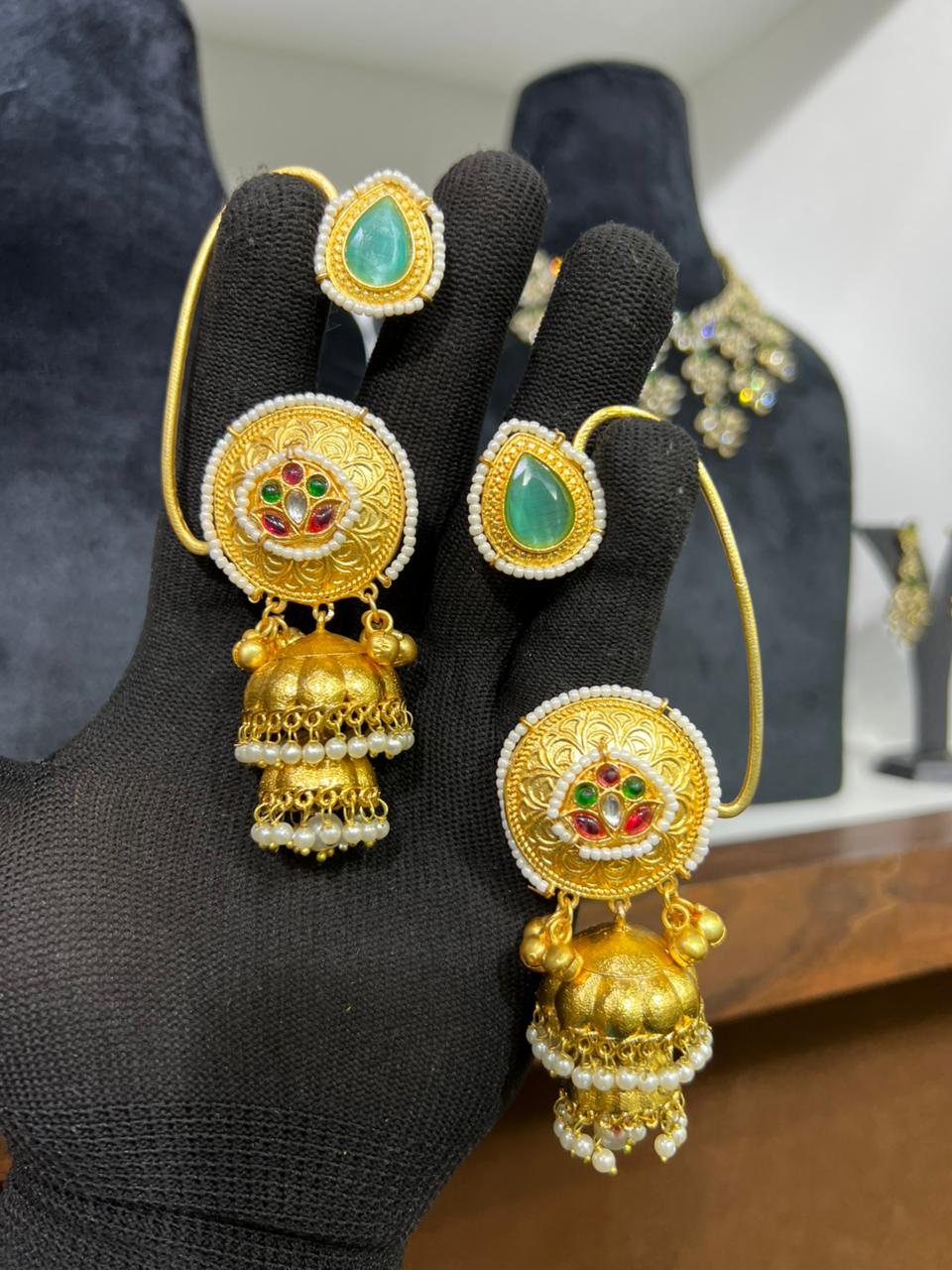 Anika Kashmiri Jhumka Earrings
