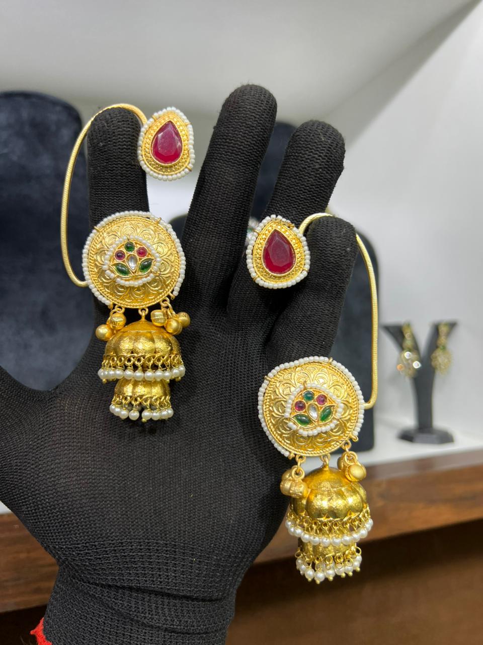Anika Kashmiri Jhumka Earrings