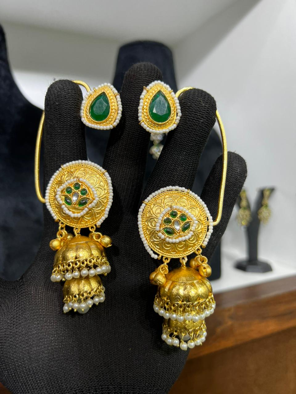 Anika Kashmiri Jhumka Earrings