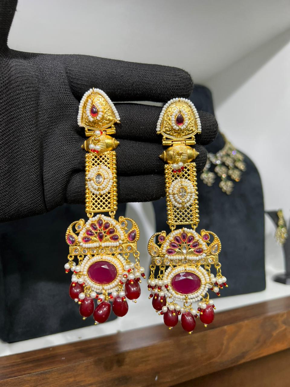 Scarlet Heritage Earring