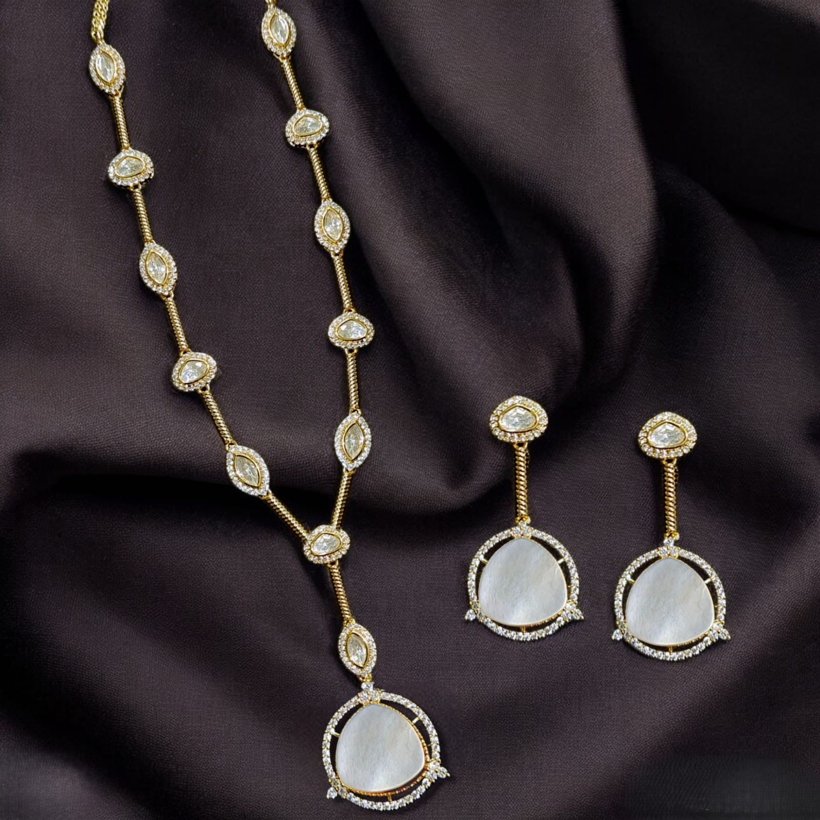 A D Mossainite Necklace