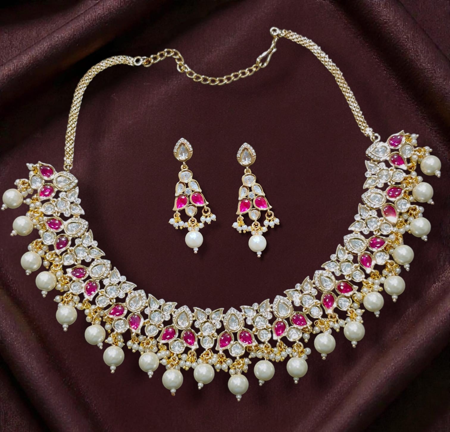Kundan Polki Real Look Necklace
