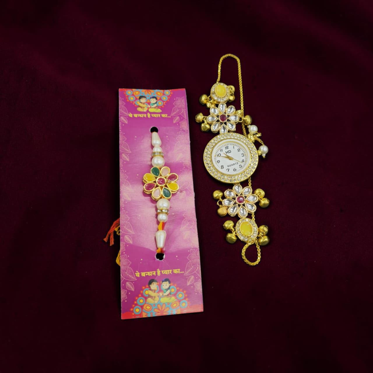 Bhaiya  Bhabhi Kashmiri Rakhi Combo