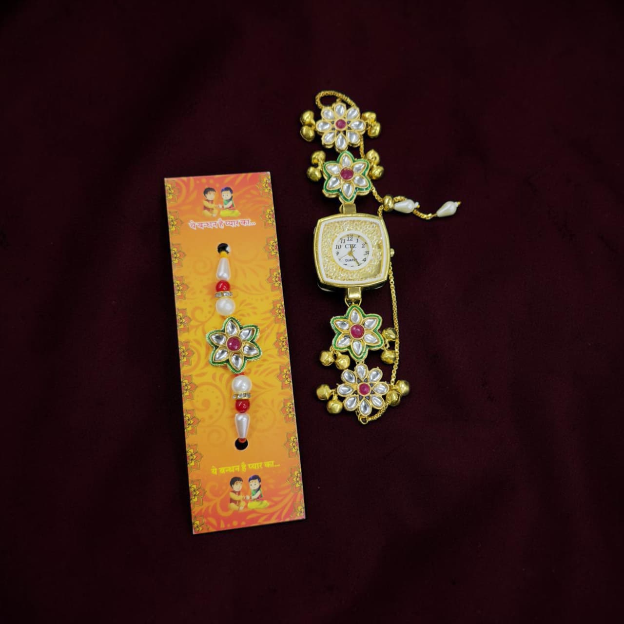 Bhaiya  Bhabhi Kashmiri Rakhi Combo