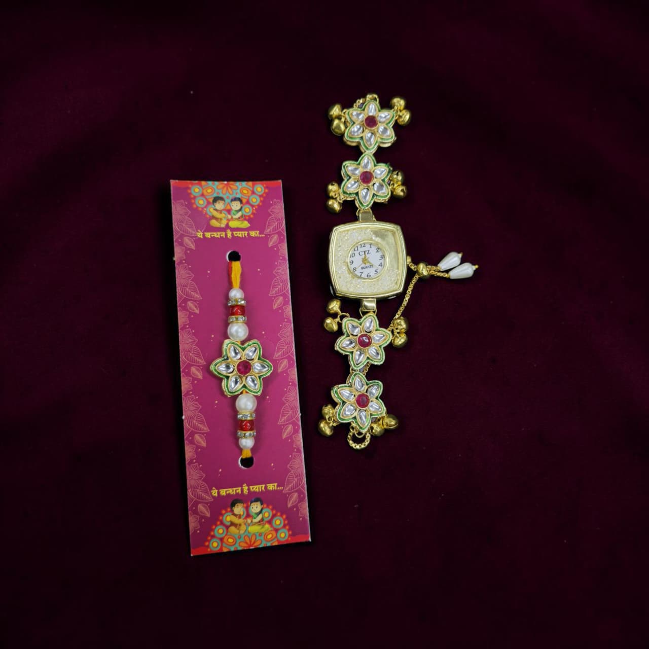 Bhaiya  Bhabhi Kashmiri Rakhi Combo
