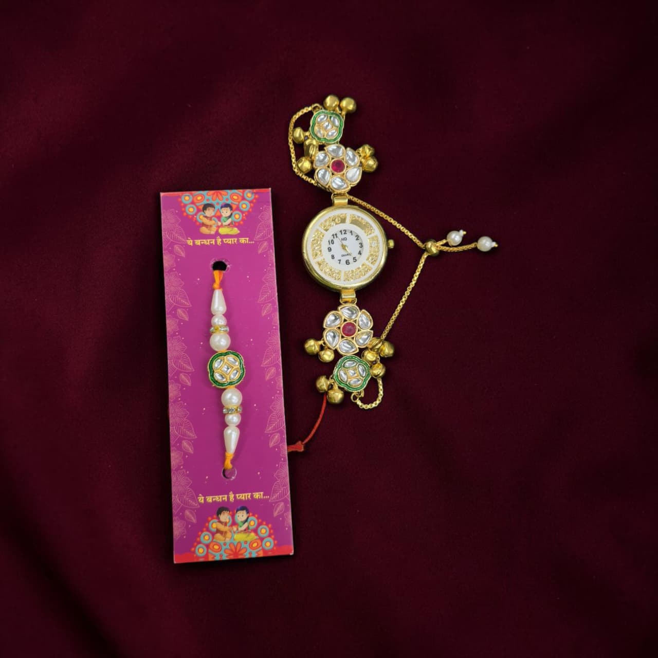 Bhaiya  Bhabhi Kashmiri Rakhi Combo