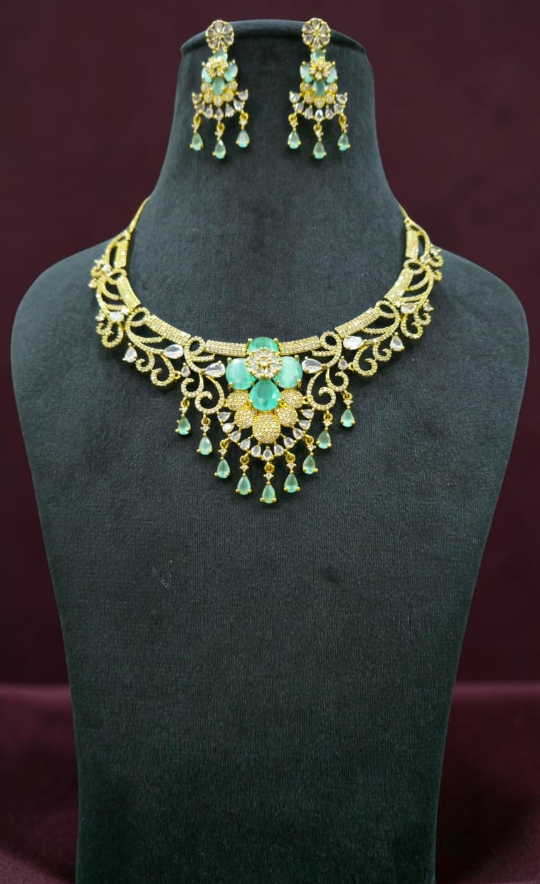 A D Mossainite Necklace