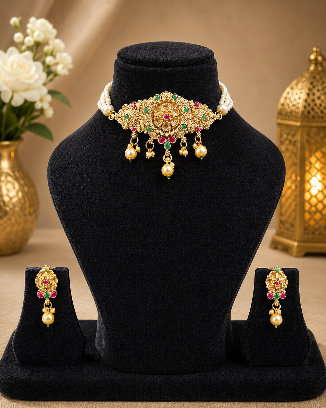 Heritage Moti Choker Necklace