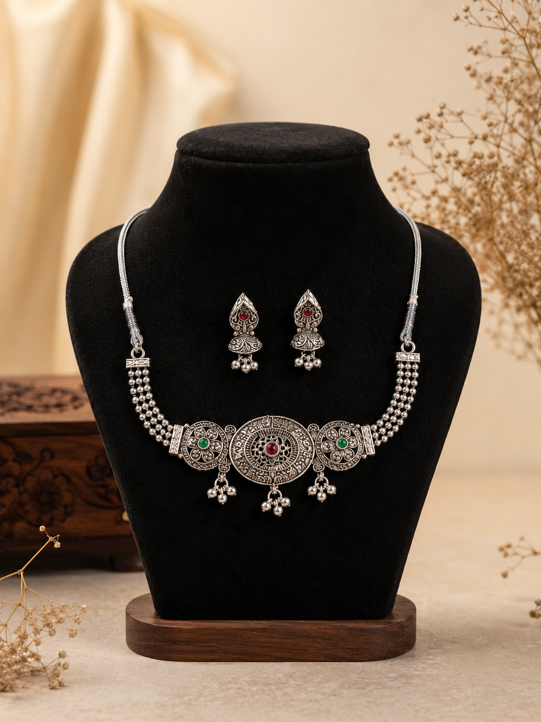 Oxidised Necklace