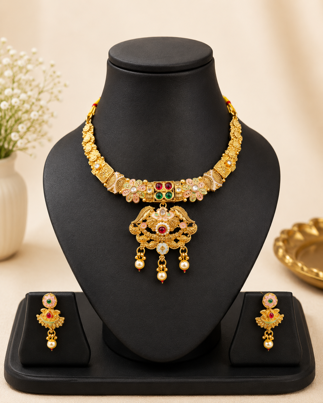 Gold Look Necklace Set