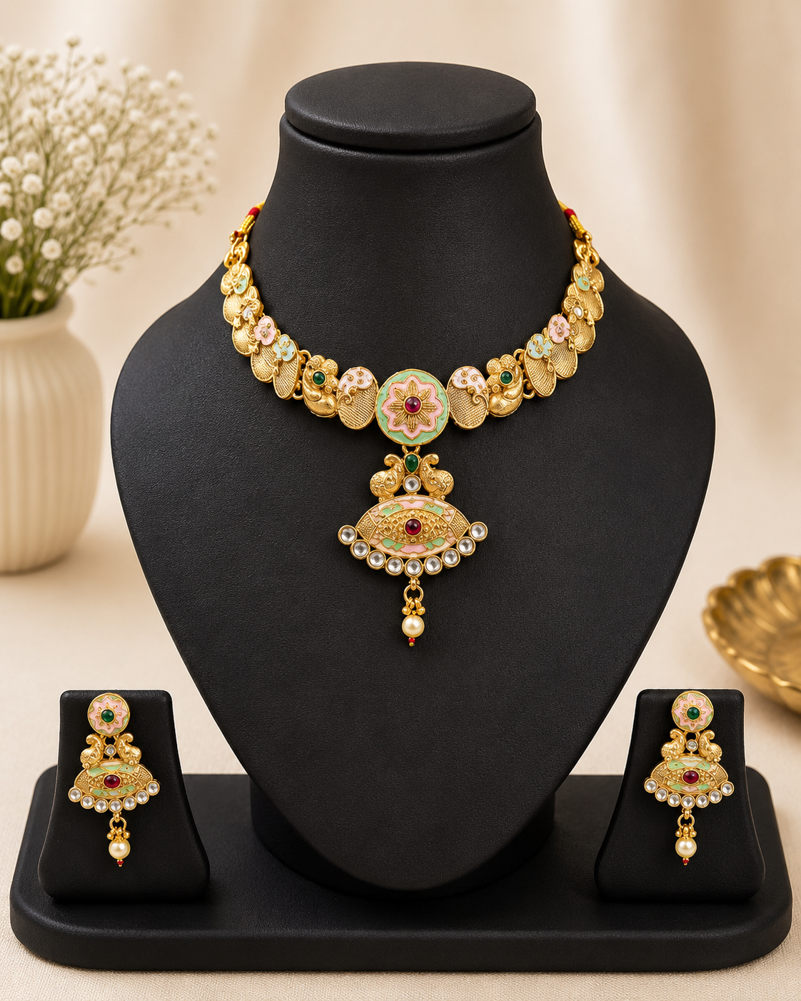 Gold Look Necklace Set