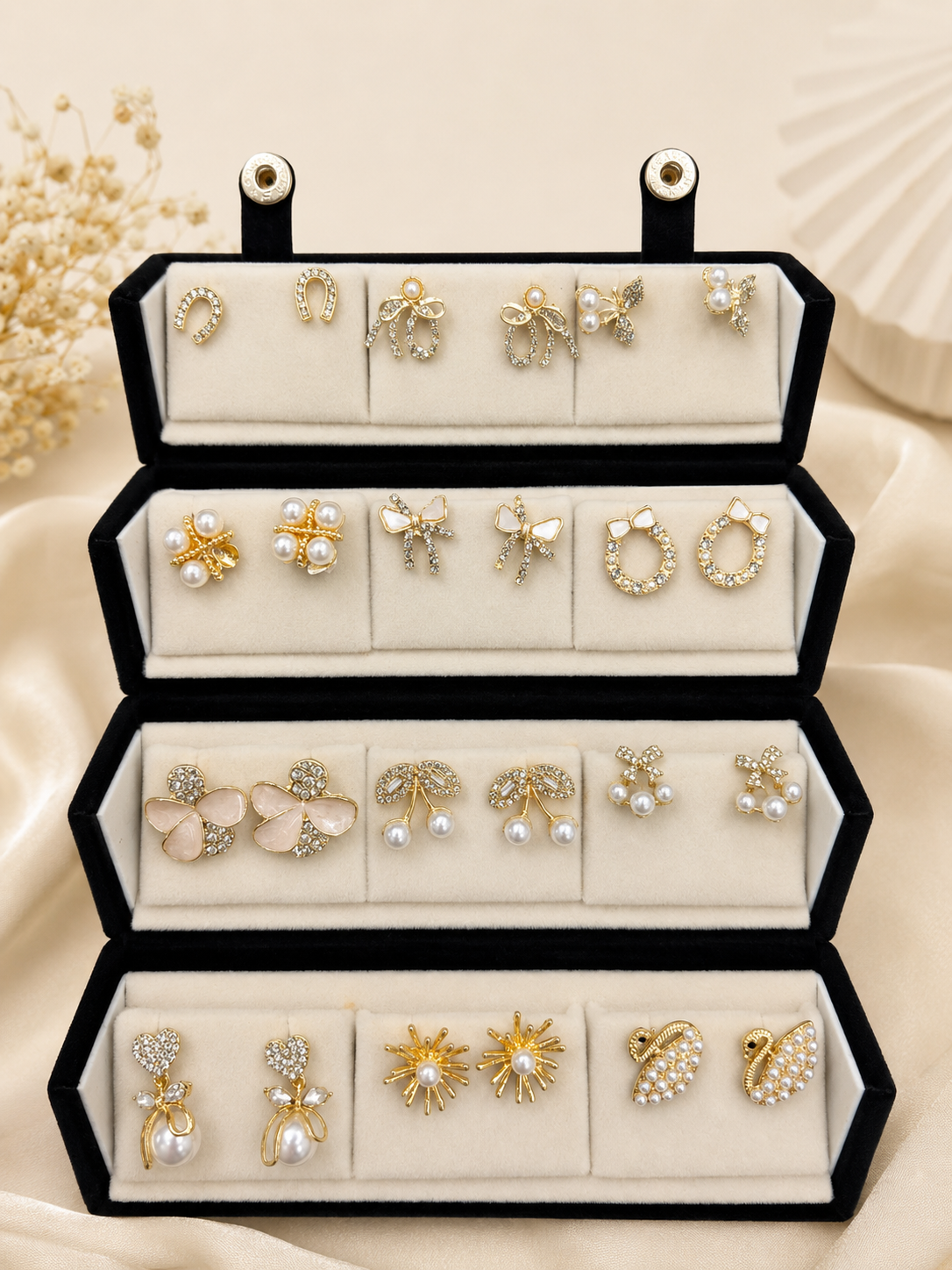 12 Pair Earrings Gift Box
