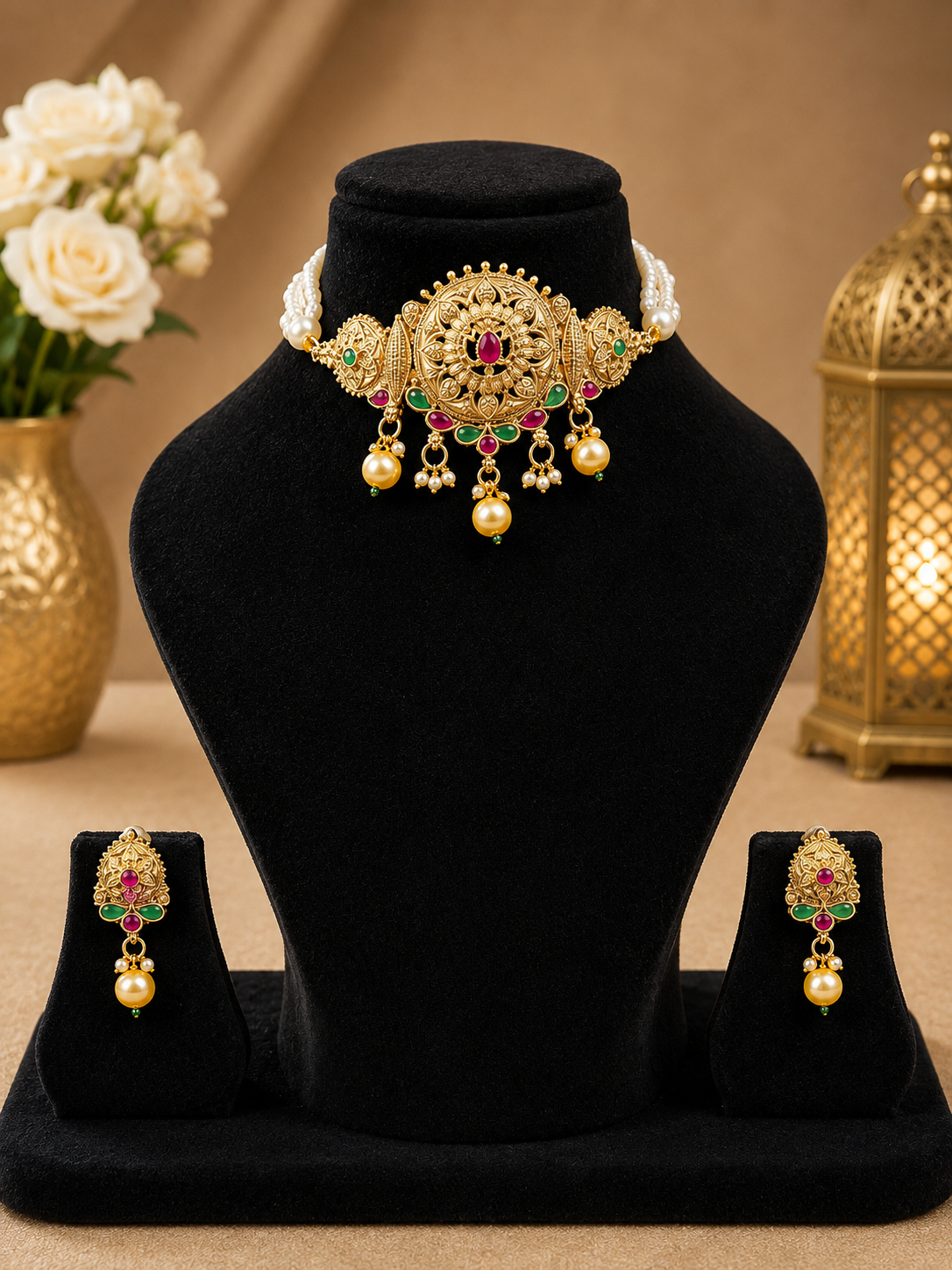 Heritage Moti Choker Necklace
