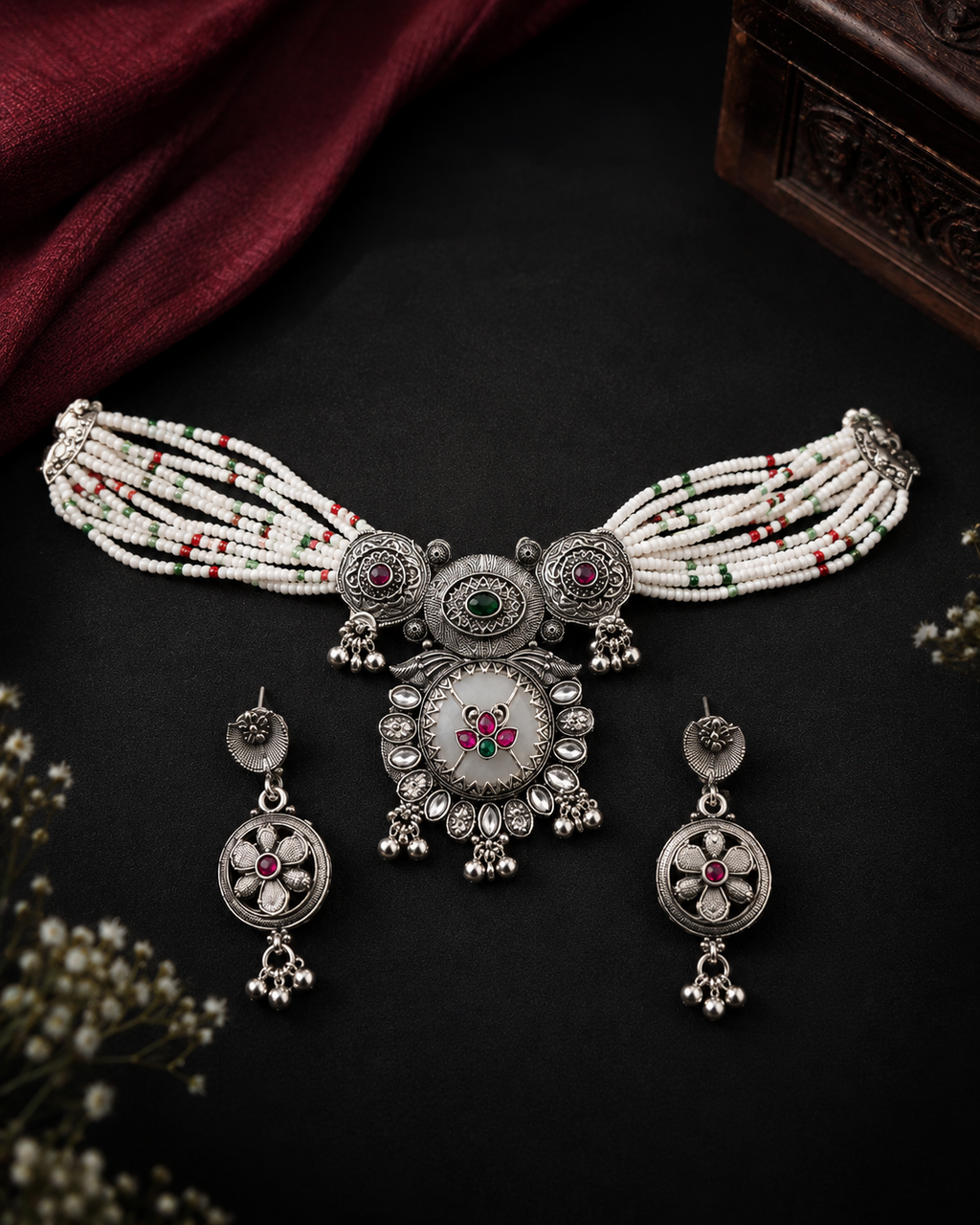 Oxidised Necklace