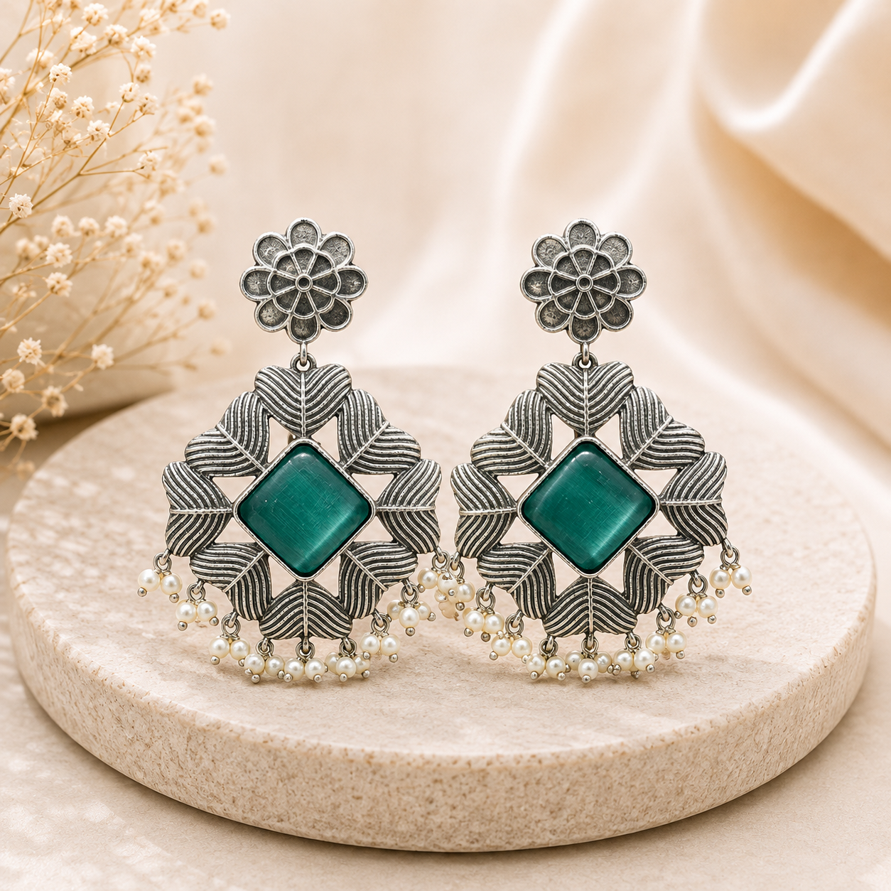 Oxidised Navratri Special Designer Earrings