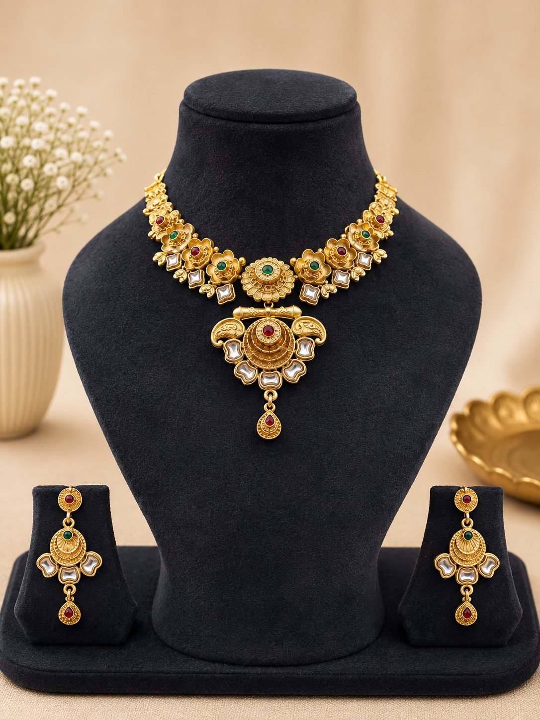 Gold Look Necklace Set