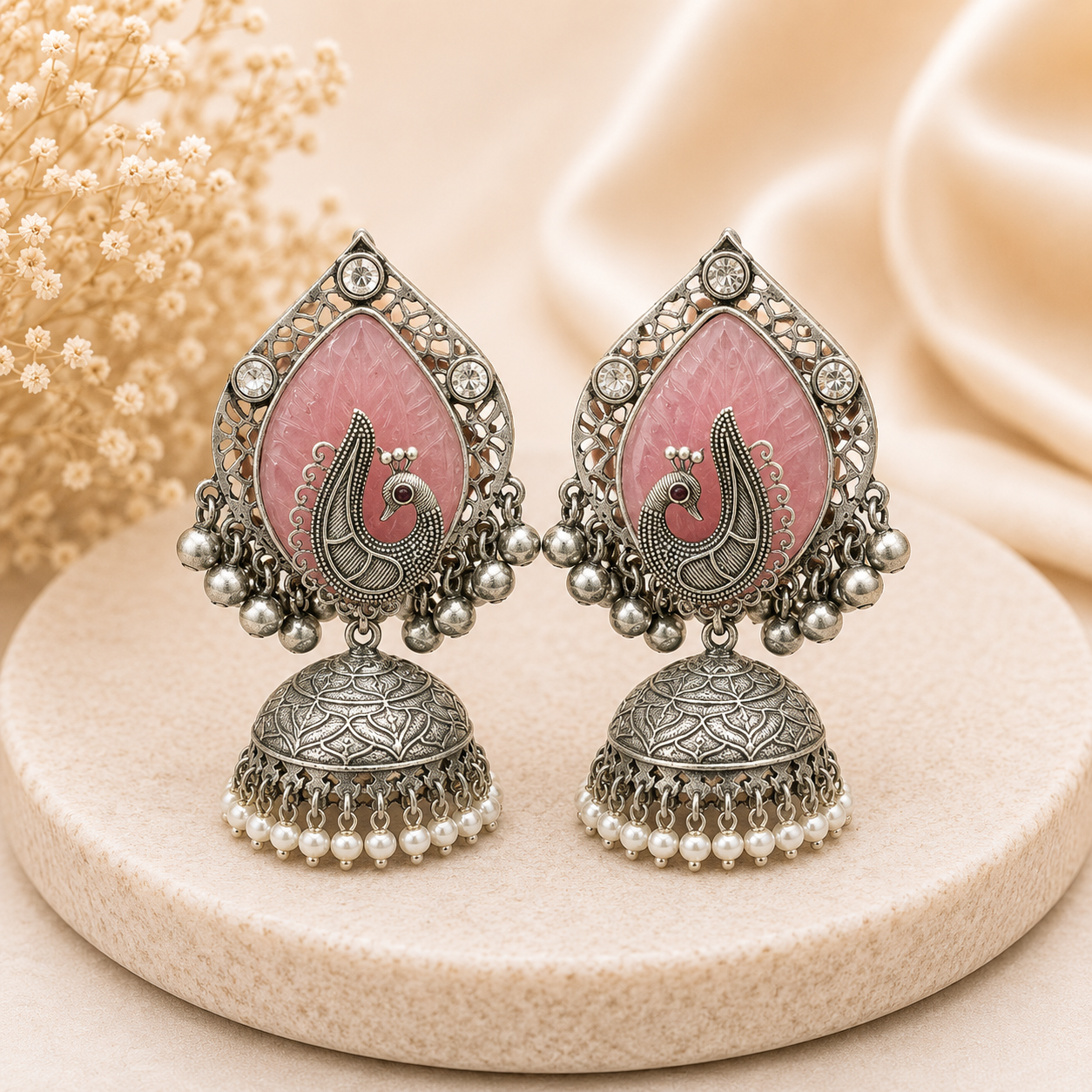 Oxidised Navratri Special Designer Earrings