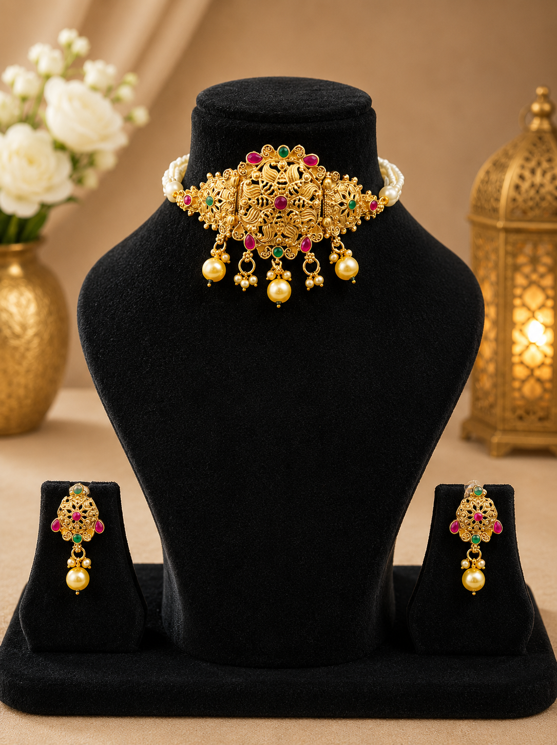 Heritage Moti Choker Necklace