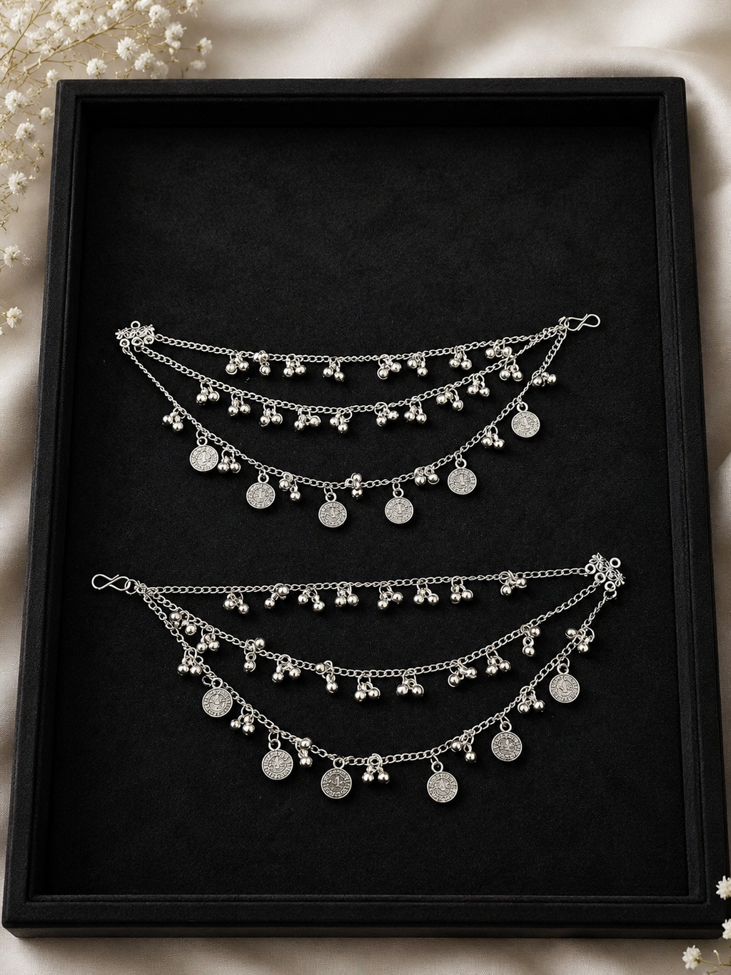 Garba Special Oxidised Earchains