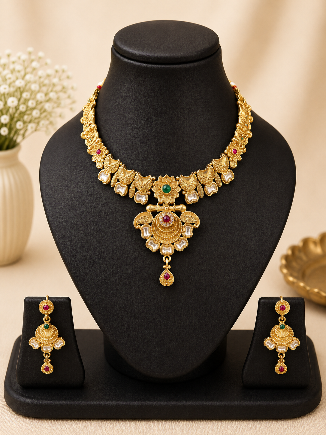 Gold Look Necklace Set